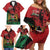 Kenya Independence Day Family Matching Off Shoulder Short Dress and Hawaiian Shirt 61st Anniversary - Coat Of Arms - Wonder Print Shop