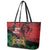 Kenya Independence Day Leather Tote Bag 61st Anniversary - Coat Of Arms - Wonder Print Shop