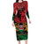 Kenya Independence Day Long Sleeve Bodycon Dress 61st Anniversary - Coat Of Arms - Wonder Print Shop