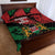 Kenya Independence Day Quilt Bed Set 61st Anniversary - Coat Of Arms - Wonder Print Shop