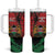 Kenya Independence Day Tumbler With Handle 61st Anniversary - Coat Of Arms - Wonder Print Shop