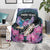 Personalised Kenya Lilac Breasted Roller Blanket Mix Maasai Shield With Orchid Flower