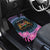 Personalised Kenya Lilac Breasted Roller Car Mats Mix Maasai Shield With Orchid Flower - Wonder Print Shop