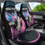 Personalised Kenya Lilac Breasted Roller Car Seat Cover Mix Maasai Shield With Orchid Flower - Wonder Print Shop