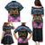 Personalised Kenya Lilac Breasted Roller Family Matching Puletasi and Hawaiian Shirt Mix Maasai Shield With Orchid Flower - Wonder Print Shop