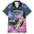 Personalised Kenya Lilac Breasted Roller Family Matching Puletasi and Hawaiian Shirt Mix Maasai Shield With Orchid Flower - Wonder Print Shop