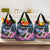 Personalised Kenya Lilac Breasted Roller Grocery Bag Mix Maasai Shield With Orchid Flower