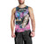 Personalised Kenya Lilac Breasted Roller Men Tank Top Mix Maasai Shield With Orchid Flower - Wonder Print Shop