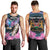 Personalised Kenya Lilac Breasted Roller Men Tank Top Mix Maasai Shield With Orchid Flower - Wonder Print Shop