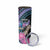 Personalised Kenya Lilac Breasted Roller Skinny Tumbler Mix Maasai Shield With Orchid Flower - Wonder Print Shop