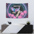 Personalised Kenya Lilac Breasted Roller Tapestry Mix Maasai Shield With Orchid Flower