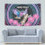 Personalised Kenya Lilac Breasted Roller Tapestry Mix Maasai Shield With Orchid Flower