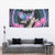 Personalised Kenya Lilac Breasted Roller Tapestry Mix Maasai Shield With Orchid Flower