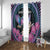 Personalised Kenya Lilac Breasted Roller Window Curtain Mix Maasai Shield With Orchid Flower - Wonder Print Shop