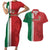 Custom Morocco Football Couples Matching Short Sleeve Bodycon Dress and Hawaiian Shirt Go Atlas Lions - Wonder Print Shop