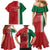 Custom Morocco Football Family Matching Mermaid Dress and Hawaiian Shirt Go Atlas Lions