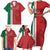 Custom Morocco Football Family Matching Short Sleeve Bodycon Dress and Hawaiian Shirt Go Atlas Lions - Wonder Print Shop