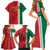 Custom Morocco Football Family Matching Short Sleeve Bodycon Dress and Hawaiian Shirt Go Atlas Lions - Wonder Print Shop