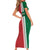 Custom Morocco Football Family Matching Short Sleeve Bodycon Dress and Hawaiian Shirt Go Atlas Lions - Wonder Print Shop