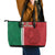 Custom Morocco Football Leather Tote Bag Go Atlas Lions - Wonder Print Shop