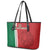 Custom Morocco Football Leather Tote Bag Go Atlas Lions - Wonder Print Shop