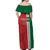 Custom Morocco Football Off Shoulder Maxi Dress Go Atlas Lions - Wonder Print Shop