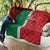 Custom Morocco Football Quilt Go Atlas Lions - Wonder Print Shop