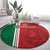 Custom Morocco Football Round Carpet Go Atlas Lions