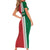 Custom Morocco Football Short Sleeve Bodycon Dress Go Atlas Lions