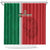 Custom Morocco Football Shower Curtain Go Atlas Lions