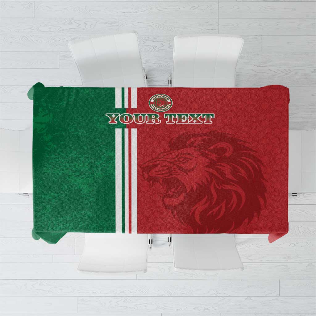 Custom Morocco Football Tablecloth Go Atlas Lions