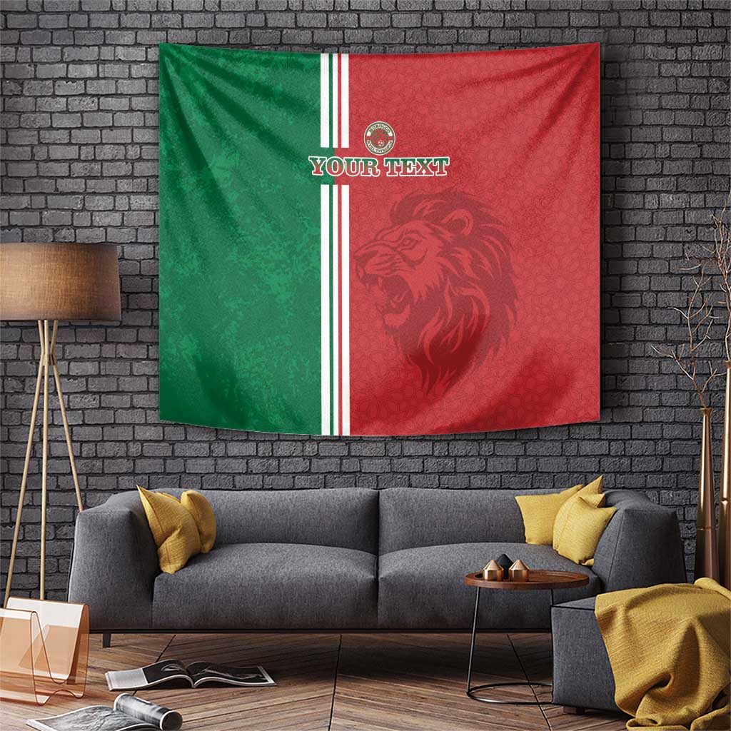 Custom Morocco Football Tapestry Go Atlas Lions