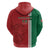 Custom Morocco Football Zip Hoodie Go Atlas Lions