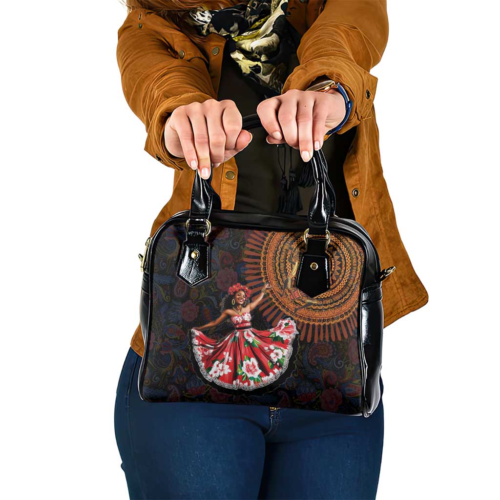 Sega Traditional Dance Shoulder Handbag Paisley Mix African Pattern - Wonder Print Shop