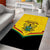 Ghana Independence Day Area Rug Coat Of Arms With Kente Pattern