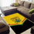 Ghana Independence Day Area Rug Coat Of Arms With Kente Pattern