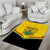 Ghana Independence Day Area Rug Coat Of Arms With Kente Pattern