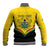 Personalised Ghana Independence Day Baseball Jacket Coat Of Arms With Kente Pattern