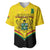 Personalised Ghana Independence Day Baseball Jersey Coat Of Arms With Kente Pattern