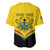 Personalised Ghana Independence Day Baseball Jersey Coat Of Arms With Kente Pattern