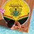 Ghana Independence Day Beach Blanket Coat Of Arms With Kente Pattern