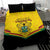 Ghana Independence Day Bedding Set Coat Of Arms With Kente Pattern