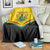 Ghana Independence Day Blanket Coat Of Arms With Kente Pattern