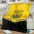 Ghana Independence Day Blanket Coat Of Arms With Kente Pattern