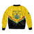 Personalised Ghana Independence Day Bomber Jacket Coat Of Arms With Kente Pattern