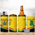 Personalised Ghana Independence Day 4 in 1 Can Cooler Tumbler Coat Of Arms With Kente Pattern