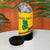 Personalised Ghana Independence Day 4 in 1 Can Cooler Tumbler Coat Of Arms With Kente Pattern