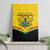 Ghana Independence Day Canvas Wall Art Coat Of Arms With Kente Pattern