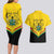 Personalised Ghana Independence Day Couples Matching Long Sleeve Bodycon Dress and Hawaiian Shirt Coat Of Arms With Kente Pattern