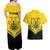 Personalised Ghana Independence Day Couples Matching Off Shoulder Maxi Dress and Hawaiian Shirt Coat Of Arms With Kente Pattern